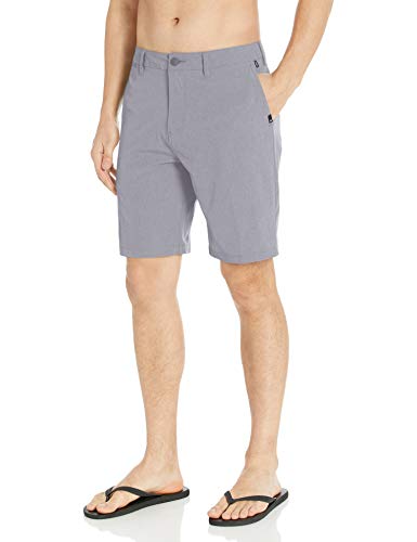 Quiksilver Men's Union Amphibian Hybrid 20 Inch Outseam Water Friendly Short, Sleet Heather, 30