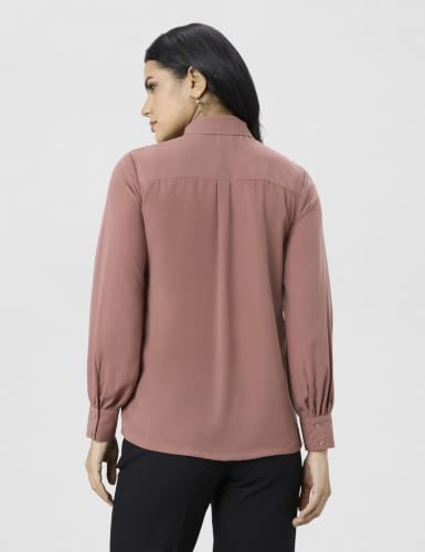 Image of Symbol Premium Women's Polyester Bow Tie Top (Regular Fit | Solid | Desk-to-Dinner) (Available in Plus Sizes)