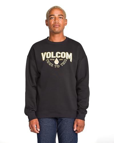 未使用 VOLCOM All I Got Pullover Crew Volcom Workwear Men's Kangaroo Pocket Pullover Work Hoodie