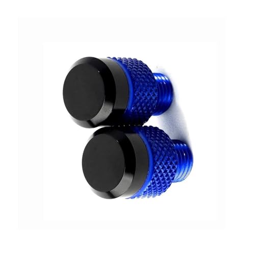 Rückansicht Für Aprilia Tuono V4 1100 SL 750 Für Shiver M10 * 1,25 CNC Aluminium Spiegel Loch Stecker Schrauben Abdeckung Motorrad Zubehör(Blu)