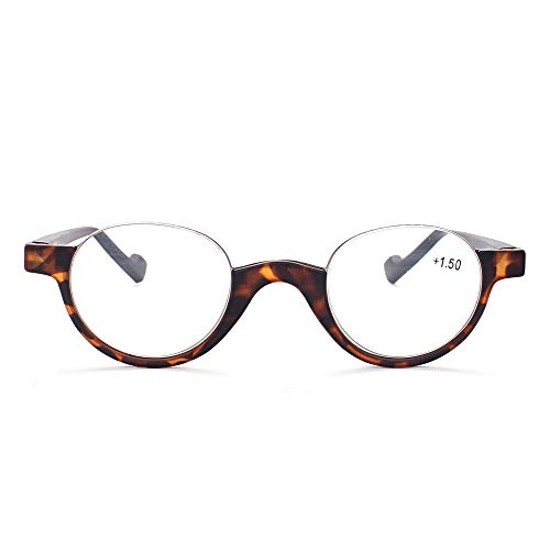 イェローロック 四色セット レトロ丸型メガネ 超軽量PC老眼鏡 おしゃれリーディンググラス 携帯用 シニアグラス ケース&クロス付き 度数