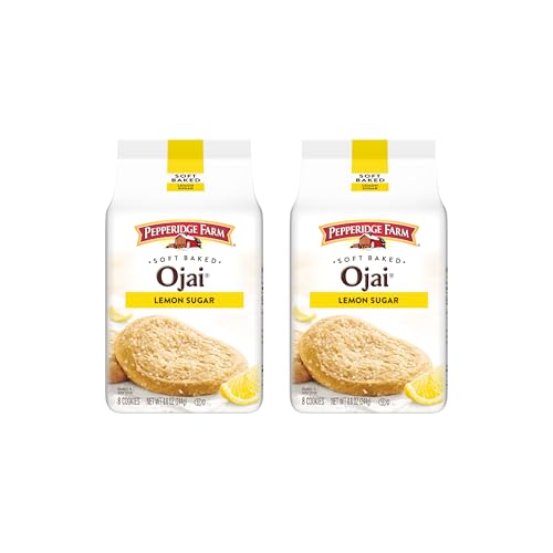 Pepperidge Farm Soft Baked Ojai Lemon Sugar Cookies,8.6 Oz Bag (8 Cookies),(Pack of 2)