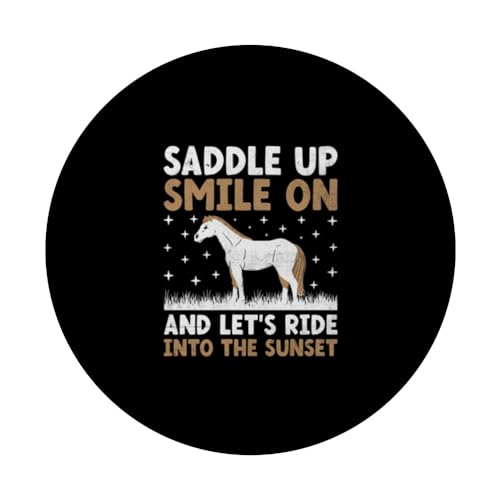 Appaloosa Horse Lover Horses Riding Saddle Up PopSockets Swappable PopGrip, Black - Image 3