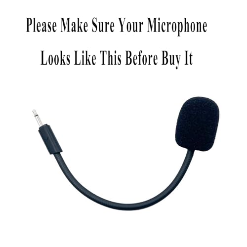 NewTH Microfone de jogo de substituição para JBL Quantum 100 (Q100) fones de ouvido estéreo para jog