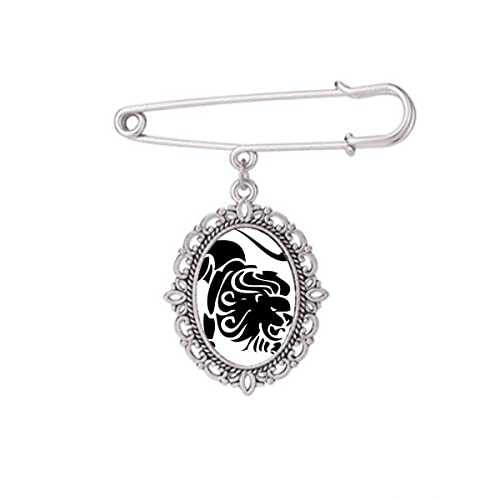 Broche Lion constellation idée cadeau idéale pour robe et châle M