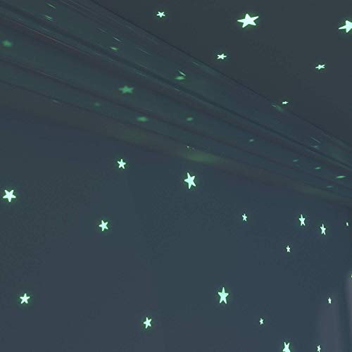 Glow in The Dark Stars Decals Decor for Ceiling 633 Pcs Realistic 3D Stickers Starry Sky Shining Decoration Perfect for Kids Bedroom Bedding Room Gifts