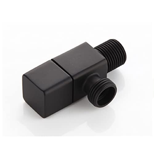 Vanne d'eau d'angle murale noire pour rénovation cuisine moderne