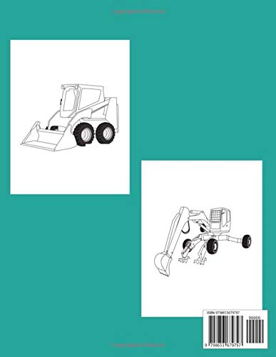 image for Heavy Machinery: A Fun coloring for Kids Filled With skiploader , Cran