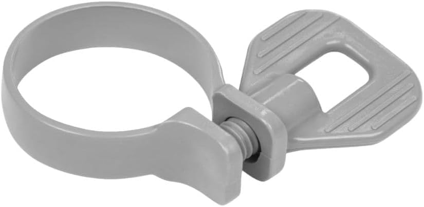 Pool Hose Clamp Spare Clips, Adjustable, Plastic Clamp, Grey (1, Grey)