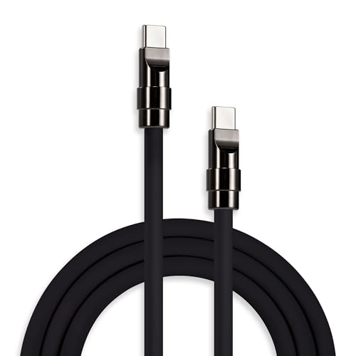 Image of chubbycable Black Chubby - Special Black Samurai Edition Silicone USB C Cable Durable 240W Fast Charging Cable Phones Tablets Power Bank Charger Cord, Type C to Type C, 6.6FT
