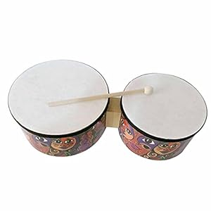 Dfghbn Snare Drums Hout Bongo Drums Muzikale Speelgoed Percussie Instrument met Stick voor kleuterschool Dance Class…