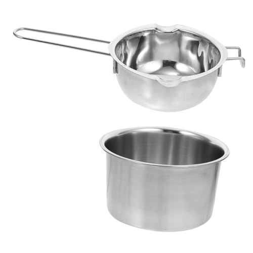 HOMOBABE ステンレス製ダブルボイラー鍋 キャンディメルティングポット バター溶解用 沸騰水対応 滑らか表面滑り止め設計 長持ち耐久調理器