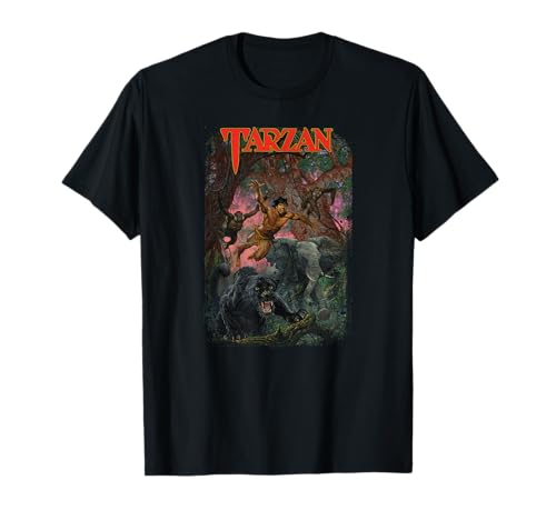 Illustration d'animaux sautant de Tarzan T-Shirt