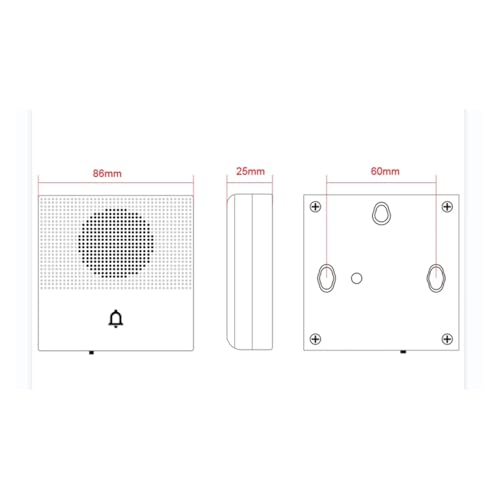 Sonnette filaire DC 12V à 38 tonalités pour système d'interphonie - 6