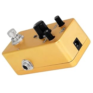 Guitar effect pedal:professional ergonomic design concept, when in use, feel comfortably and experience excellently,guitar effects Guitar delay pedal:create simulated echo effect, warm and rich tone, generate reverberation to simulate evacuated tube ...