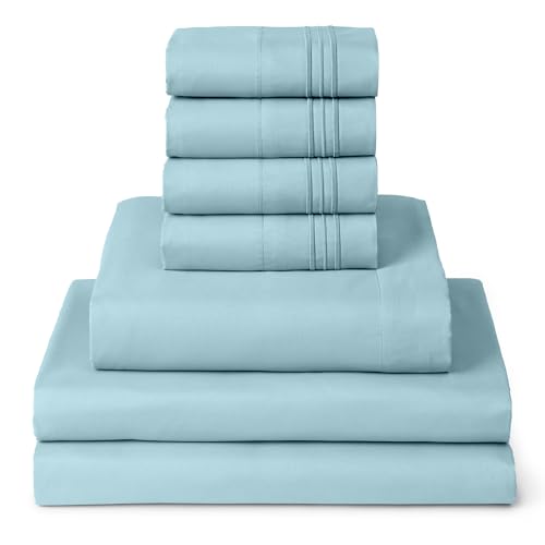 Mellanni Split King Sheet Set - 7-Piece Iconic Collection Bedding