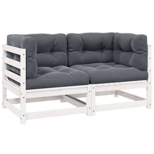 VidaXL Sofá de Jardín 2 Plazas con Cojines