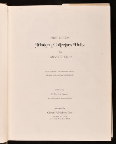 Modern Collector's Dolls (First Edition) B000O2F270 Book Cover