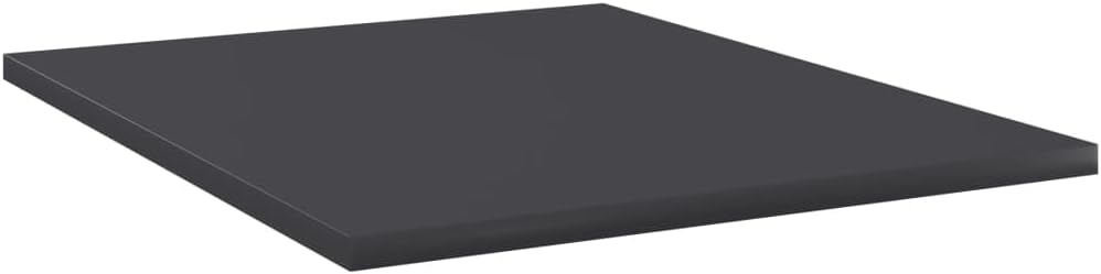 vidaXL Gray Bookshelf Boards, 15.7"x19.7"x0.6", Durable Engineered Wood, Modern Design, Versatile Storage Solution, Easy Assembly, Set of 8