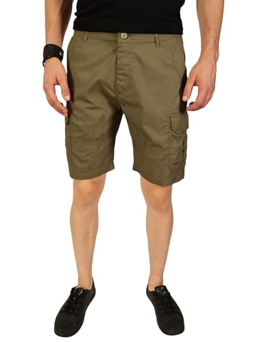 Image of Thomas Scott Men's | Regular Fit | 100% Cotton | Solid | Breathable Lightweight | 6-Pocket Cargo Shorts | Cricket Club Collection