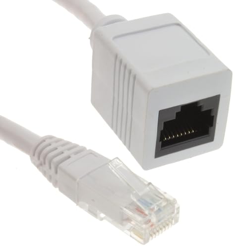 kenable Réseau Cat5E-CCA UTP Ethernet RJ45 d'extension Rallonge Male/Female câble 0,5 m [0.5 mètre/0,5m]