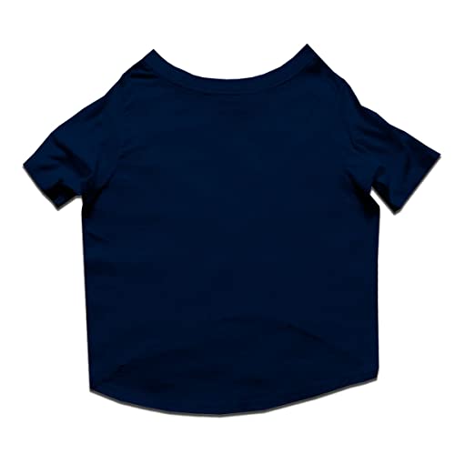 Image of Ruse Crew Neck Half Sleeves T-Shirt for Dogs IPL Replica Gujarat Biters Team Dog Cotton Jersey Printed Breathable Tees Apparel for Pet - Gift for Dogs (Chihuahuas, Papillons) (Blue, XXS)