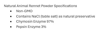 theMilkman Natural Animal Rennet Powder