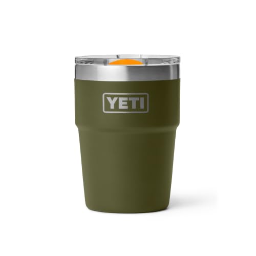 Image of YETI Rambler 16 oz Stackable Tumbler, Vacuum Insulated, Stainless Steel with MagSlider Lid | Stackable