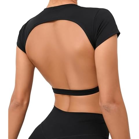 Backless Yoga Tees for Women by Happy Cherry Cover