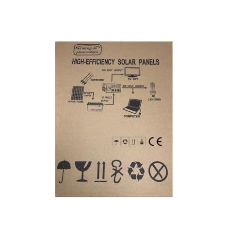 TEMPO DI SALDI Monokristallines Solarpanel Photovoltaik 20 W 21 V mit Krokodilklemmen