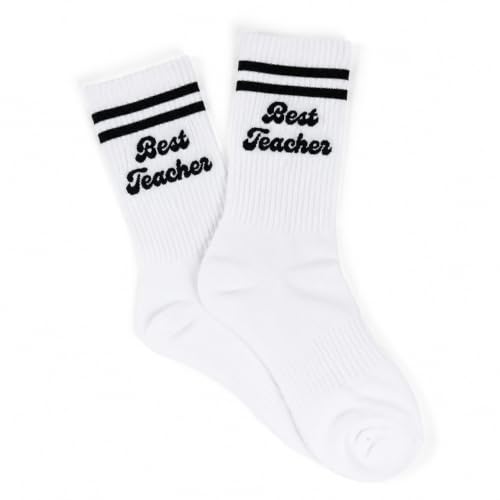 Crewzies Best Teacher Socks for Women, Teacher Appreciation Gift - image 1