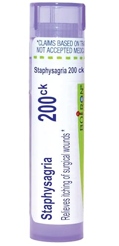 Boiron Staphysagria 200Ck Homeopathic Medicine for Surgical Wounds - 80 Pellets