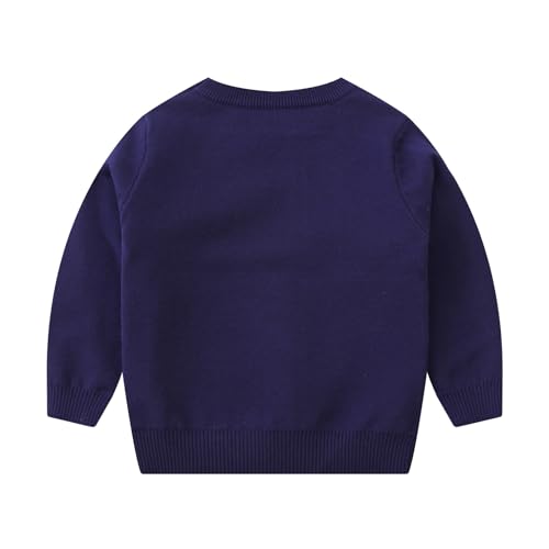Toddler Boys Girls Christmas Sweaters New Year's Warm Knitwear Cute Tulle Holiday Part𝐲 Knitted Pullover Top2