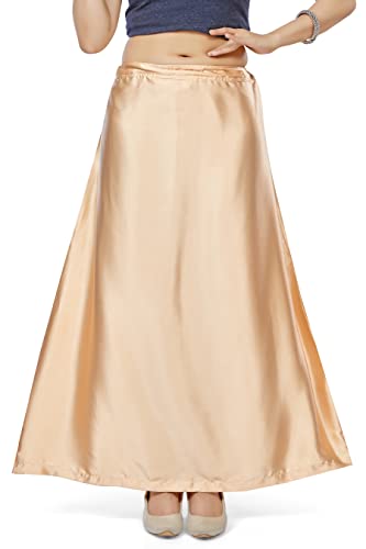 Image of Madhu Fashion Women's Satin Saree Petticoat Saree Underskirt