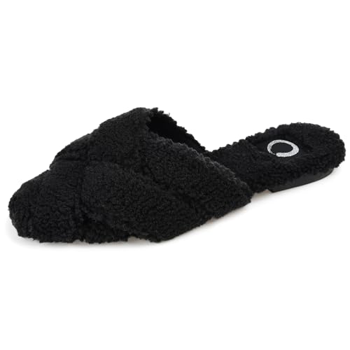 Journee Women's Faux Fur Sereena Slippers