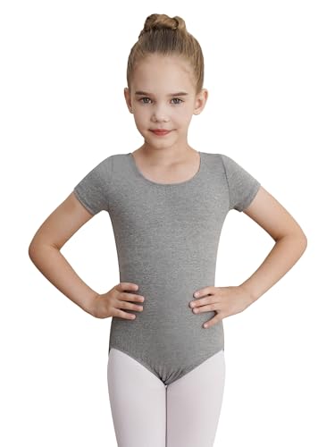 Image of WEGETIT Ballet Leotards for Girls Toddler Dance Leotard with Skirt Kids Gymnastics Outfits Ballet Dance Tutu Dress