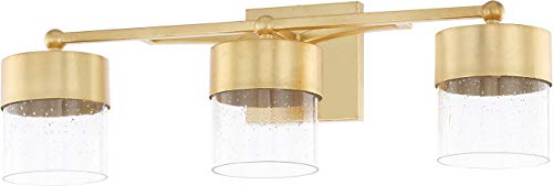 Best Deal Product Capital 119431CG-418-LD Regan Vanity, 3-Light 42 Total Watts, Capital Gold