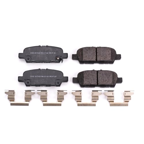 Image of PowerStop Rear Brake Pads for Infiniti EX35 2010-12 |FX35 2011-12 |Q40 2015 |Q50 2014-24 |Q60 2017-22 |Infiniti Q70 2014-19 - Z17 Ceramic Brake Pads with Installation Hardware, 17-1393