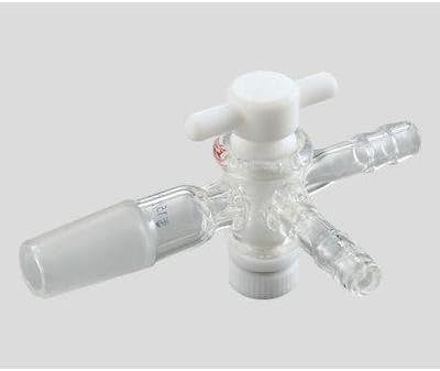 アズワン ジョイント付三方コック(テフロンコック) 2-9605-04 《実験器具・材料・備品》