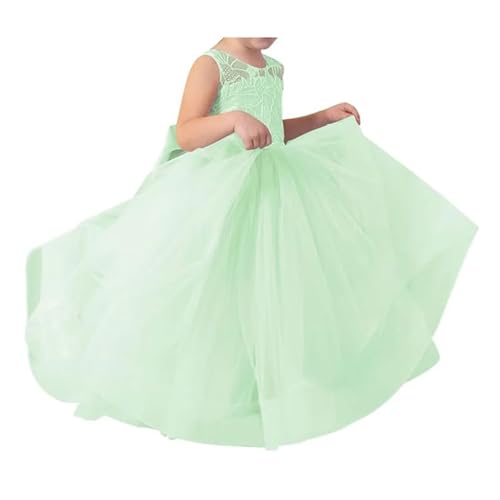 Flower Girl Dresses for Wedding Tulle Formal Ball Gown Kids First Communion Dress Bowknot Pageant Dresses