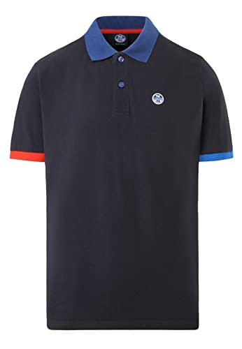 Navy blue NORTH SAILS Polo Manica Corta 692398 Tg. L Blu