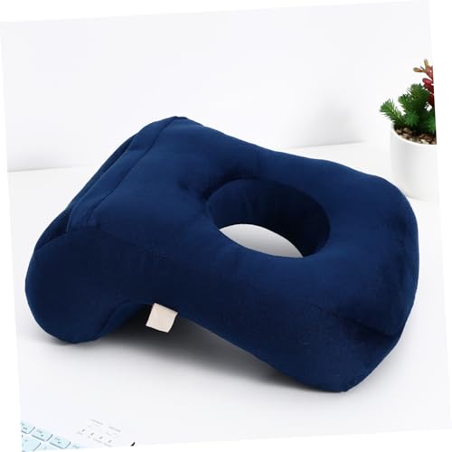 Almohada ergonómica de rostro hacia abajo azul 32x24x9 cm miniatura 6