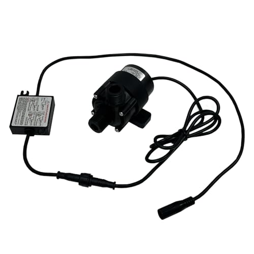SHYSKY DC45E-2490S 24VDC Micro Brushless DC Water Pump 40W 9m 29ft Lift 1350LPH threaded ports Low Noise For Water Circulation Pressurization Cooling sys, Submersible, IP68 Waterproof