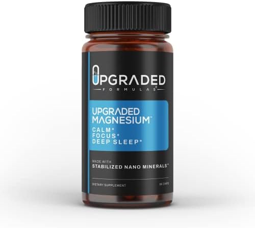 Upgraded Formulas Magnesium Supplement - Calms, Enhances Focus, and Promotes Deep Sleep, 60 Capsules
