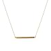 chelseachicNYC Handmade Itsy Bitsy Abstract Bar Necklace Matte Gold