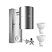 Produktbild DoRight Drinnen/Draußen Wandlampe LED Wandleuchte mit PIR Sensor und Lichtsensor Down Außenwandleuchte mit 2X 6W GU10 LED Birnen Kaltweiß 6000K Edelstahl IP44 Außenwandleuchten für Eingangstür Flur
