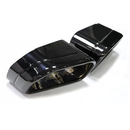 Embout d'échappement carré voiture inox noir compatible BMW X4 G02 30iX M Sport