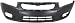 Crash Parts Plus Primed Front Bumper Cover Replacement for 2011-2014 Chevrolet Cruze