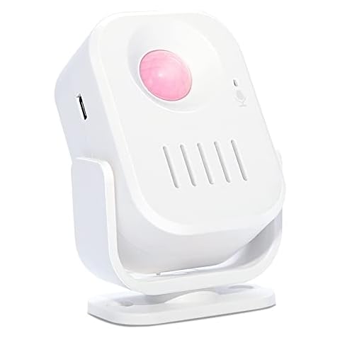 ChunHee Door Alarm Sensor/Shop Entry Chime with Record Function/Motion Sensor Door Bell Shop Visitor Alert Chime Alarm Burglar/Hello Welcome Voice Sound Cover