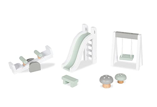 Puppenhaus mit Gartenmöbeln 'Femke' von PINOLINO, 7-TLG. Zubehör – Bild 3